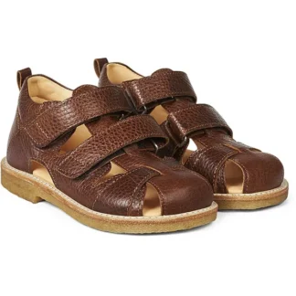 Angulus Sandal M. Velcrolukning Mellembrun - Str. 28 - Angulus