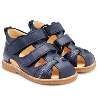 Angulus Begyndersandal M. Velcrolukning Navy - Str. 21 - Angulus