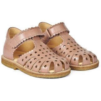 Angulus Begyndersandal M. Velcrolukning Dark Peach - Str. 23 - Angulus