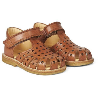 Angulus Begyndersandal M. Velcrolukning Cognac - Str. 23 - Angulus