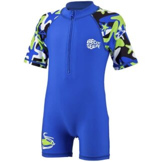 BECO Sealife Rashhguard Zip Dragt Blå - Str. 152 - BECO