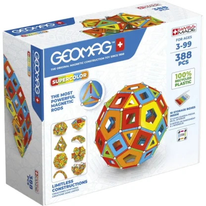 Geomag Supercolors Panels Recycled Masterbox 388 stk - Geomag