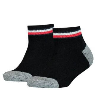 Tommy Hilfiger 2-pak Iconic Sports Quality Strømper Black - Tommy Hilfiger