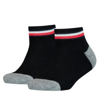 Tommy Hilfiger 2-pak Iconic Sports Quality Strømper Black - Tommy Hilfiger