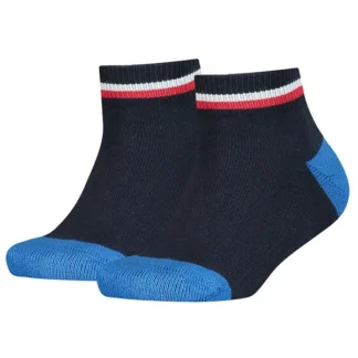 Tommy Hilfiger 2-pak Iconic Sports Quality Strømper Midnight Blue - Tommy Hilfiger