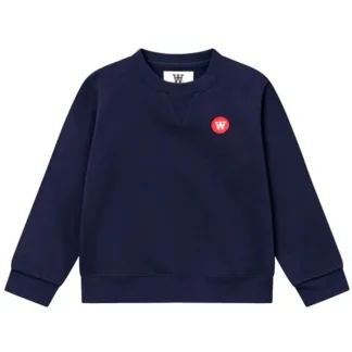 Wood Wood Navy Double A Rod Sweatshirt - Wood Wood