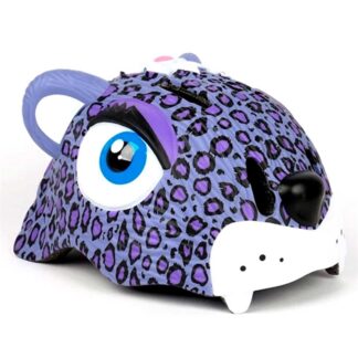 Crazy Safety Leopard Cykelhjelm Purple - Crazy Safety