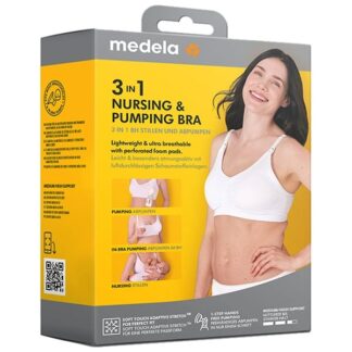 medela 3-i-1 Amme- og pumpe BH Sort - medela