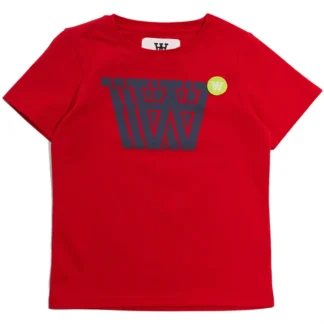 Wood Wood Apple Red Ola Badge Logo T-shirt - Wood Wood