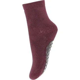 MP 7953 Cotton Strømper Med Anti-Slip 36 Grape Skin - MP Danmark