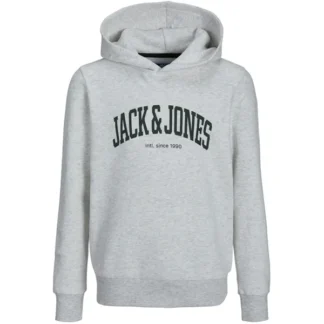 Jack & Jones Junior White Melange Josh Sweat Hoodie - Str. 140 cm - Jack & Jones Junior