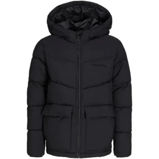 Jack & Jones Junior Black Vesterbro Puffer Jakke - Str. 128 - Jack & Jones Junior