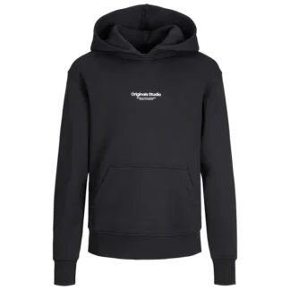 Jack & Jones Junior Black Vesterbro Sweat Hættetrøje Noos - Str. 128 - Jack & Jones Junior