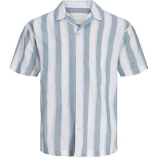 Jack & Jones Junior Captains Blue Summer Stripe Resort Skjorte - Str. 164 - Jack & Jones Junior