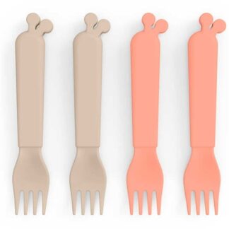 Done by Deer Kiddish Bestik Gafler Raffi Sand/Coral - DonebyDeer