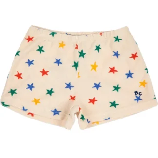 Bobo Choses White Multicolor Stars Terry Shorts - Str. 3 mdr - Bobo Choses