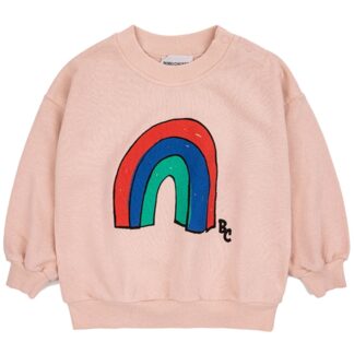 Bobo Choses Baby Rainbow Sweatshirt Round Neck Light Pink - Str. 9 mdr - Bobo Choses