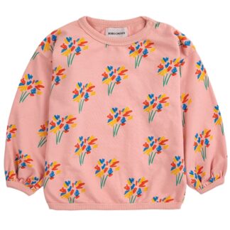 Bobo Choses Baby Fireworks All Over Sweatshirt Round Neck Pink - Str. 18 mdr - Bobo Choses