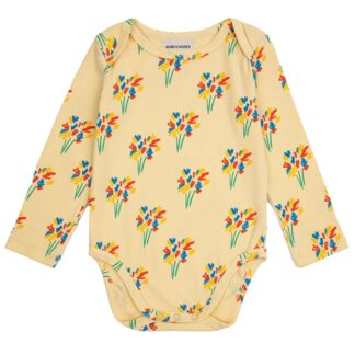 Bobo Choses Baby Fireworks All Over Body Long Sleeve Light Yellow - Str. 18 mdr - Bobo Choses