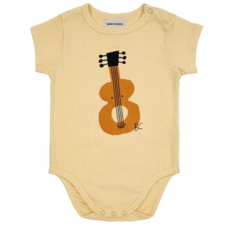 Bobo Choses Baby Acoustic Guitar Body Short Sleeve Light Yellow - Str. 6 mdr - Bobo Choses