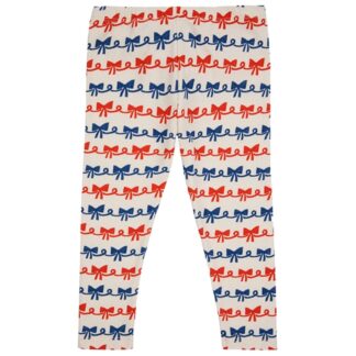 Bobo Choses Baby Ribbon Bow All Over Leggings Offwhite - Str. 9 mdr - Bobo Choses