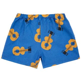 Bobo Choses Baby Acoustic Guitar All Over Woven Shorts Navy Blue - Str. 9 mdr - Bobo Choses