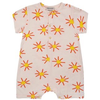 Bobo Choses Baby Sun All Over Playsuit Short Sleeve Offwhite - Str. 3 mdr - Bobo Choses