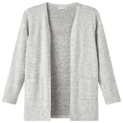 Name it Grey Melange Victi NOOS Strik Cardigan - Name it