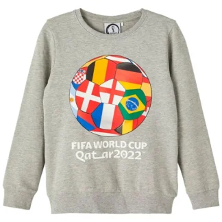 Name it Grey Melange Amuras FIFA World Cup 2022 Sweatshirt - Polo Ralph Lauren