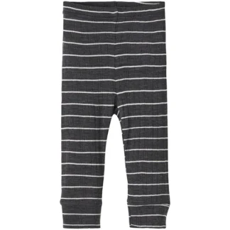 Name it Blue Graphite Stripes Wang Uld Needle Leggings Noos - Play&Go