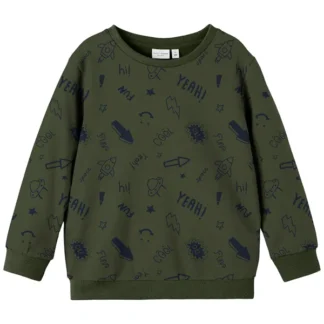 Name it Rifle Green Vifelix Loose Sweatshirt - Molo