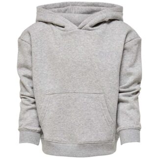 Kids ONLY Light Grey Melange Every Life Small Logo Noos Hoodie - Str. 122 - Kids ONLY