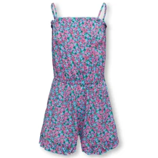 Kids ONLY Cyan Blue Nova Life Strap Meg Playsuit AOP - Name it