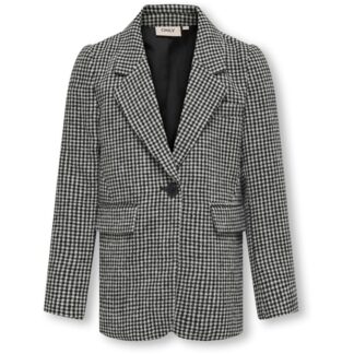 Kids ONLY Cloud Dancer / Black Houndstooth Lana-Beauty Blazer - Str. 152 - Kids ONLY