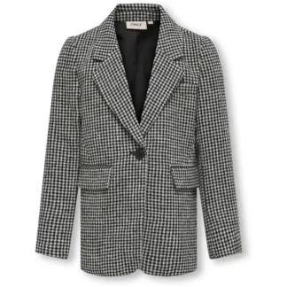 Kids ONLY Cloud Dancer / Black Houndstooth Lana-Beauty Blazer - Str. 128 - Kids ONLY