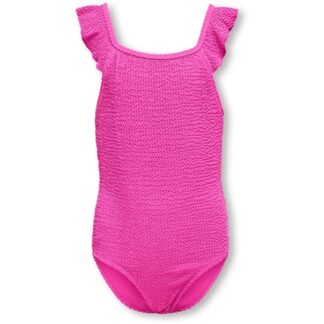 Kids ONLY Knockout Pink Tropez Structure Badedragt - Str. 134-140 - Kids ONLY