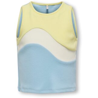 Kids ONLY Clear Sky / Yellow Pear Gry Color Block Top - Str. 134-140 - Kids ONLY