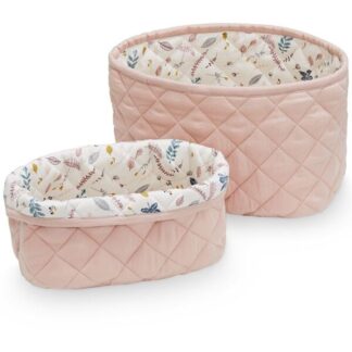 Cam Cam Copenhagen Quilted Opbevaringskurv 2 Pak Blossom Pink - Cam Cam Copenhagen