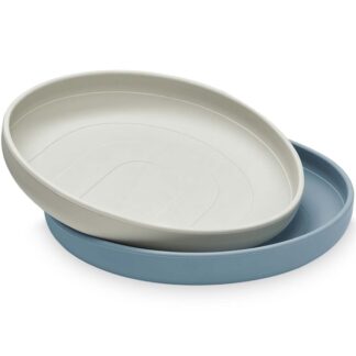 Cam Cam Copenhagen Silikone Tallerkener 2- pak Rainbow Midnight Mix - Cam Cam Copenhagen