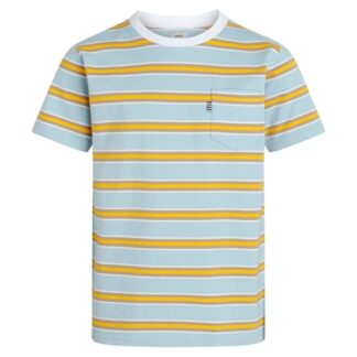 Mads Nørgaard Trolino Summer Stripe Tee Niagara Mist Stripe - Mads Nørgaard