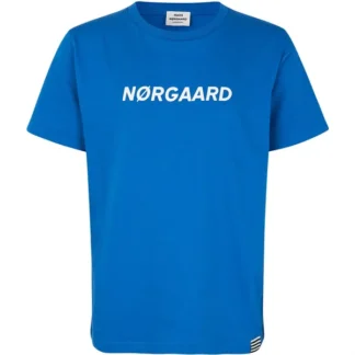 Mads Nørgaard Printed Tee Thorlino T-shirt Snorkel Blue - Mads Nørgaard