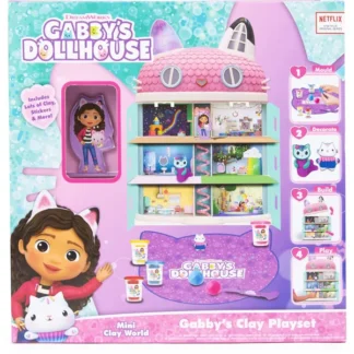 Gabby's Dukkehus Krea Lersæt Katte & Hus - Gabby's Dollhouse