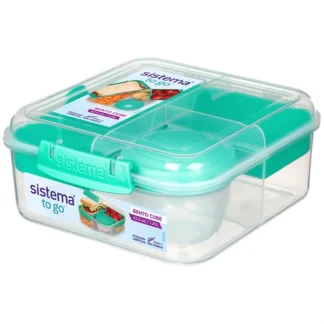 Sistema To Go Bento Cube Madkasse 1,25 L Minty Teal - Sistema