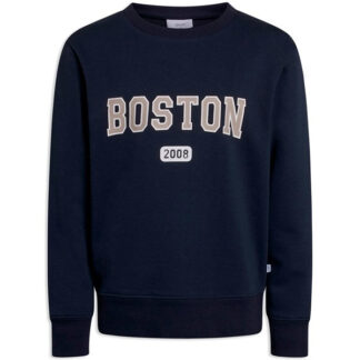 GRUNT Navy Logan Crew Sweatshirt - Str. XXL/18 år - GRUNT