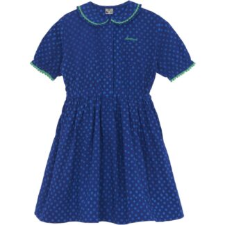 BONTON Pois Bleu Georgia Kjole - Str. 4 år - BONTON