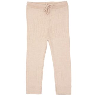 Copenhagen Colors Soft Pink Merino Classic Rib Leggings - Str. 98 - Copenhagen colors