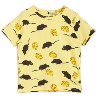 Mini Rodini Mouse Yellow T-shirt - Mini Rodini