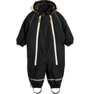 Mini Rodini Alaska Panda Baby Flyverdragt Black - Mini Rodini