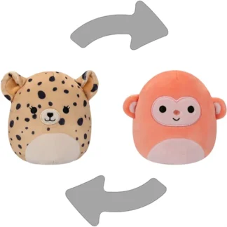 Squishmallows Flip A Mallow Cheetah/Elton the Monkey 13 cm - Squishmallows