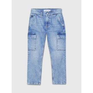 Calvin Klein Dad Denim Jeans Iconic Mid Blue - Str. 12 år - Calvin Klein